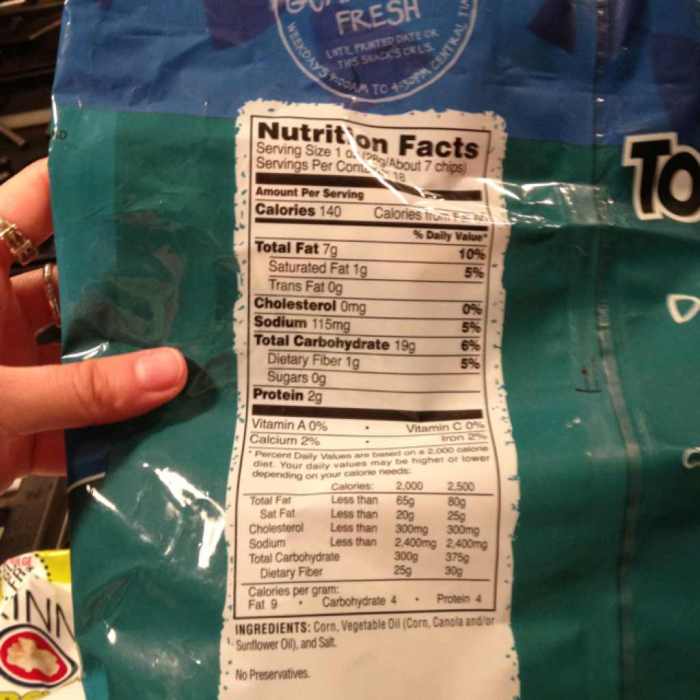 Chipotle tortilla nutrition facts