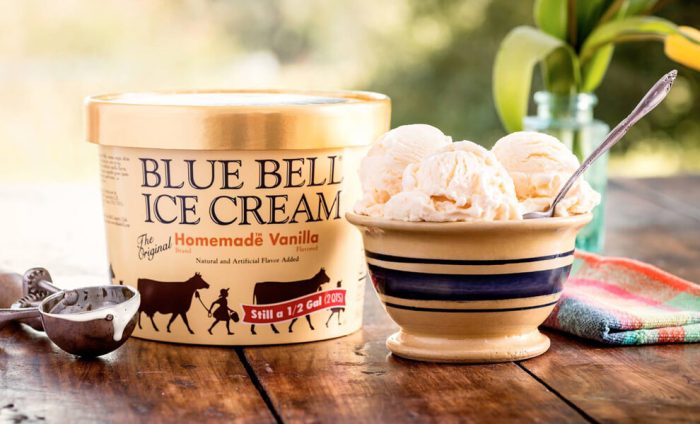 Blue bell ice cream vanilla nutrition facts